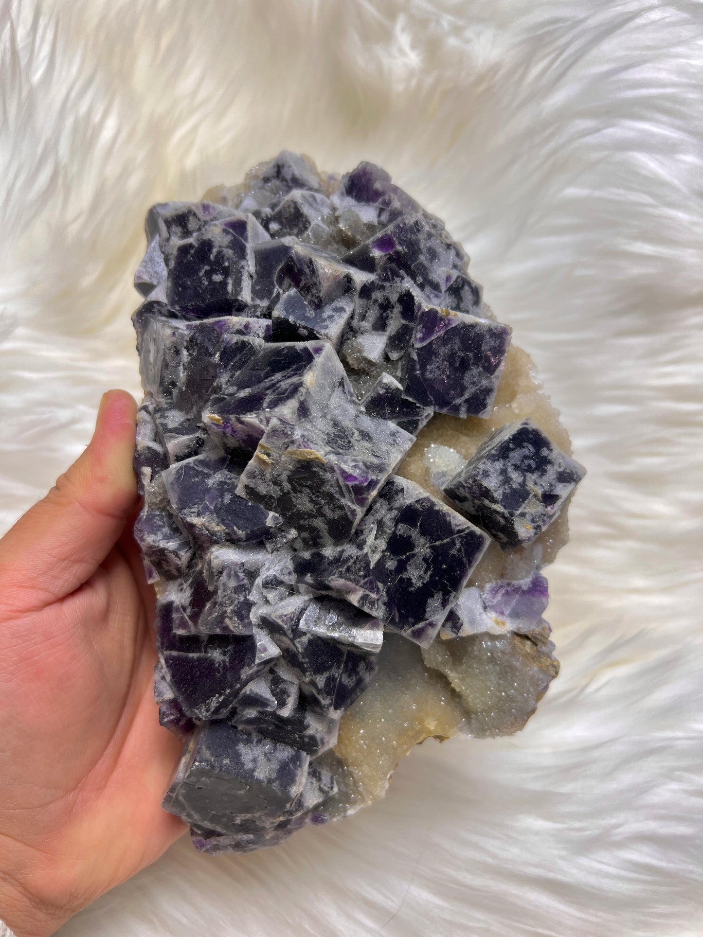 Cubic fluorite specimen