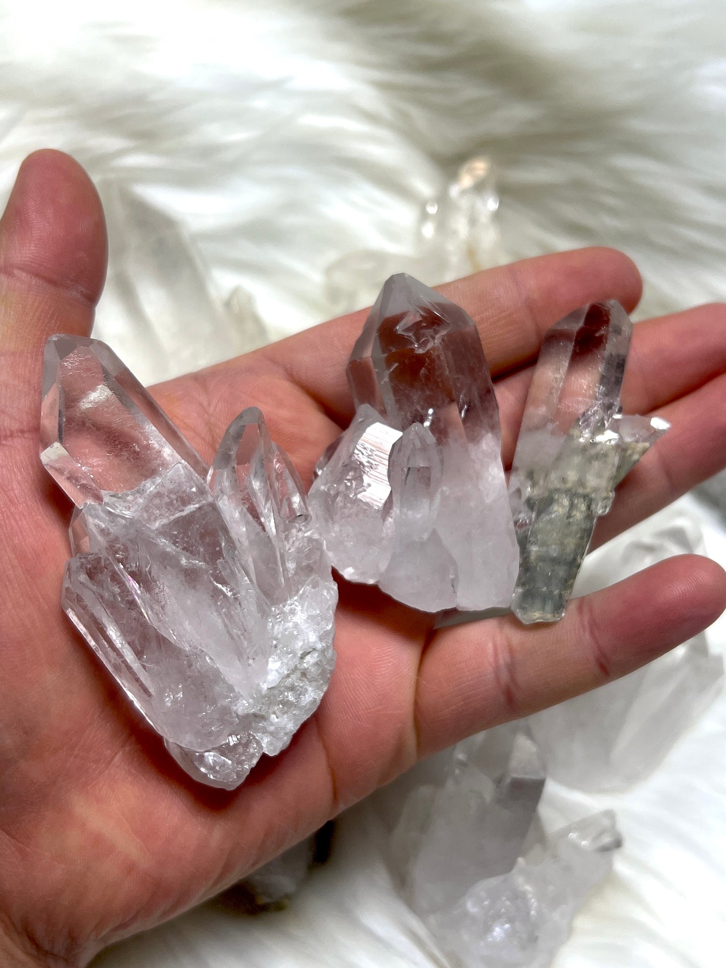 Cathedral clear quartz cluster