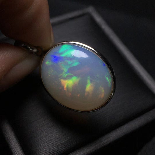 Natural opal pendant. S925 Sterling Silver