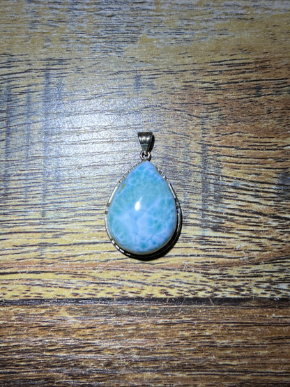 Larimar sterling pendant