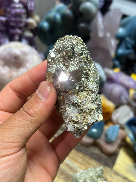 Peru Natural cubic pyrite specimen