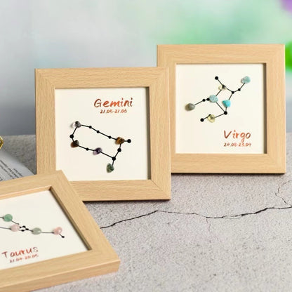 Zodiac sign crystal frame