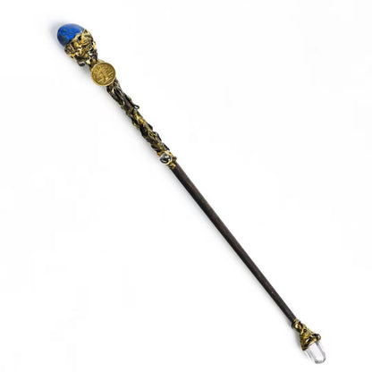 Zodiac sign crystal wand