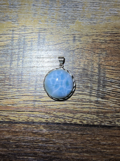 Larimar sterling pendant