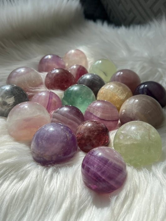 Candy fluorite sphere