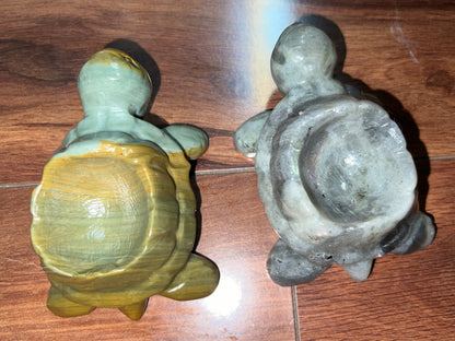 Crystal carvings and beads