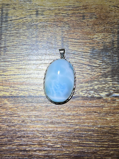 Larimar sterling pendant