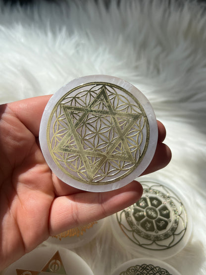 Selenite charging plate