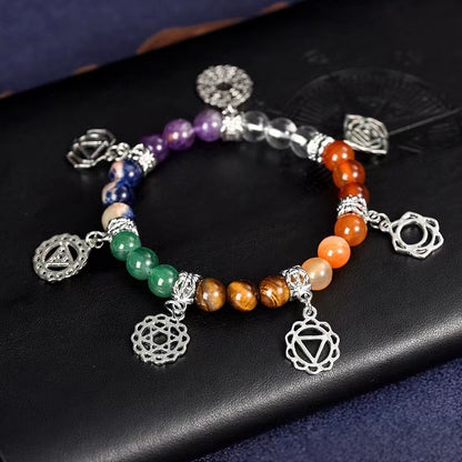 Chakra symbol bracelet