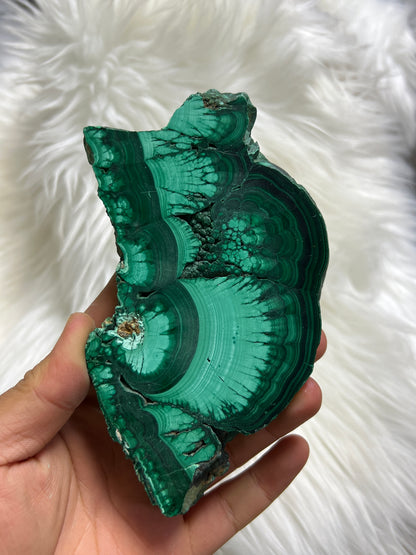 Malachite slab