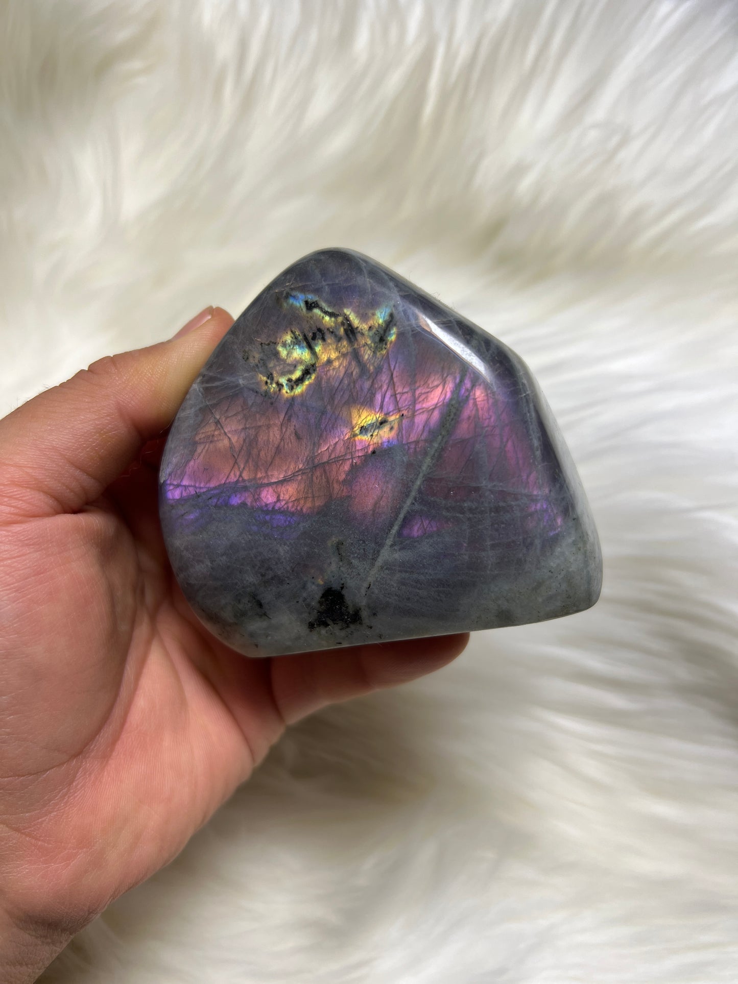 Purple labradorite freeform