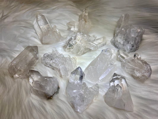 Cathedral clear quartz cluster