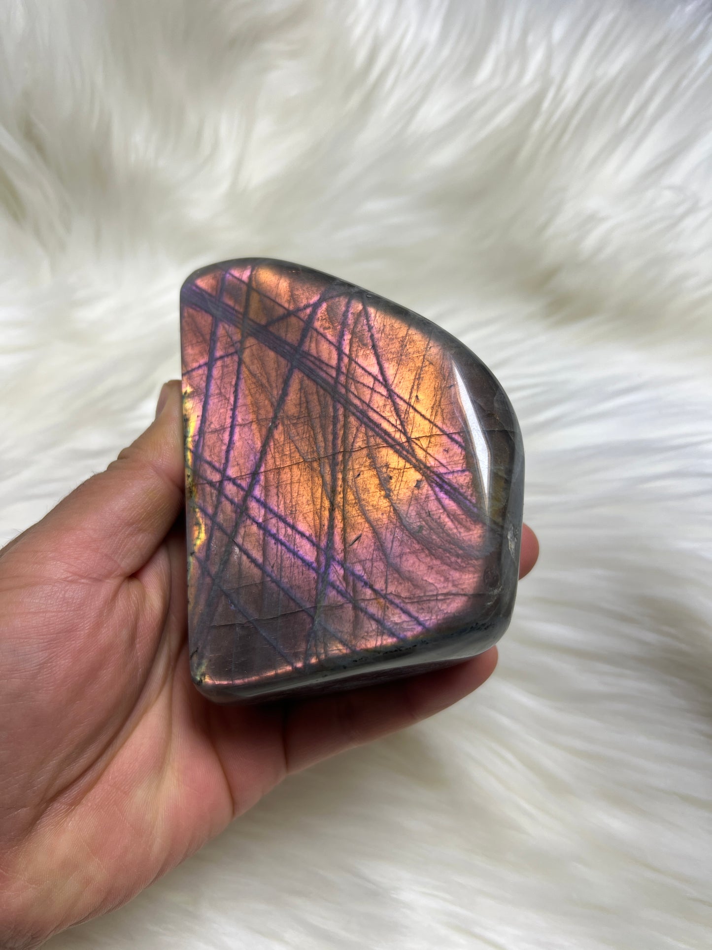 Purple labradorite freeform