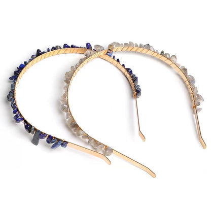 Natural crystal hair band