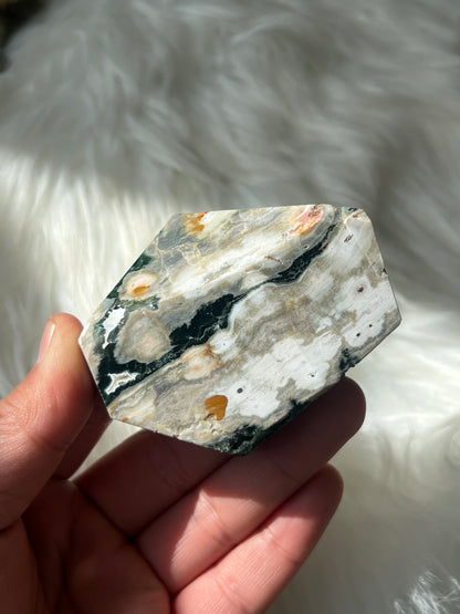 Eighth vein ocean jasper freeform