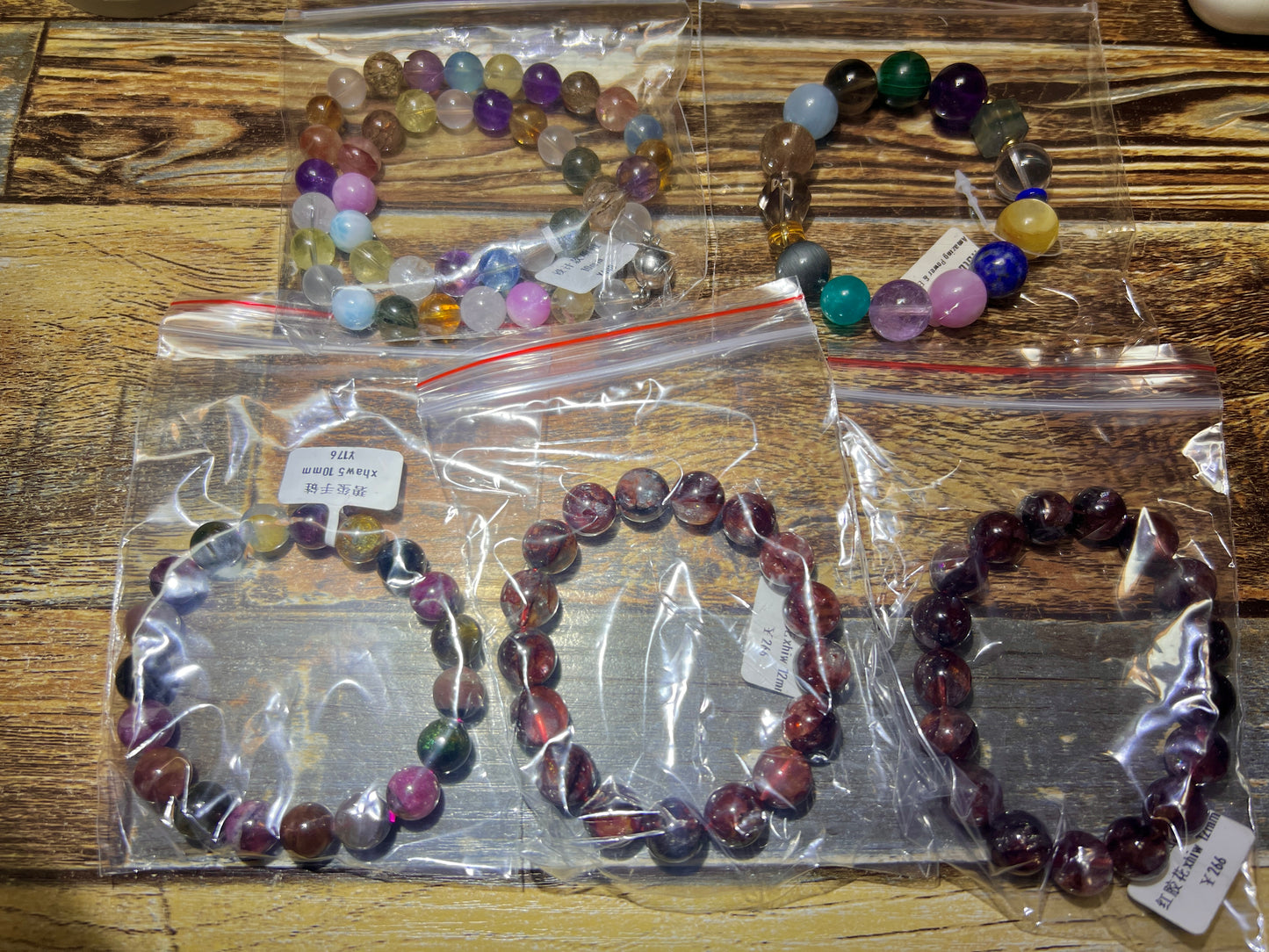 Crystal bracelets