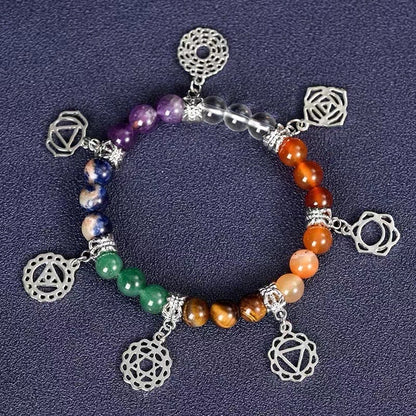 Chakra symbol bracelet