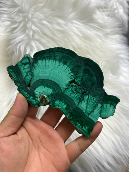 Malachite slab