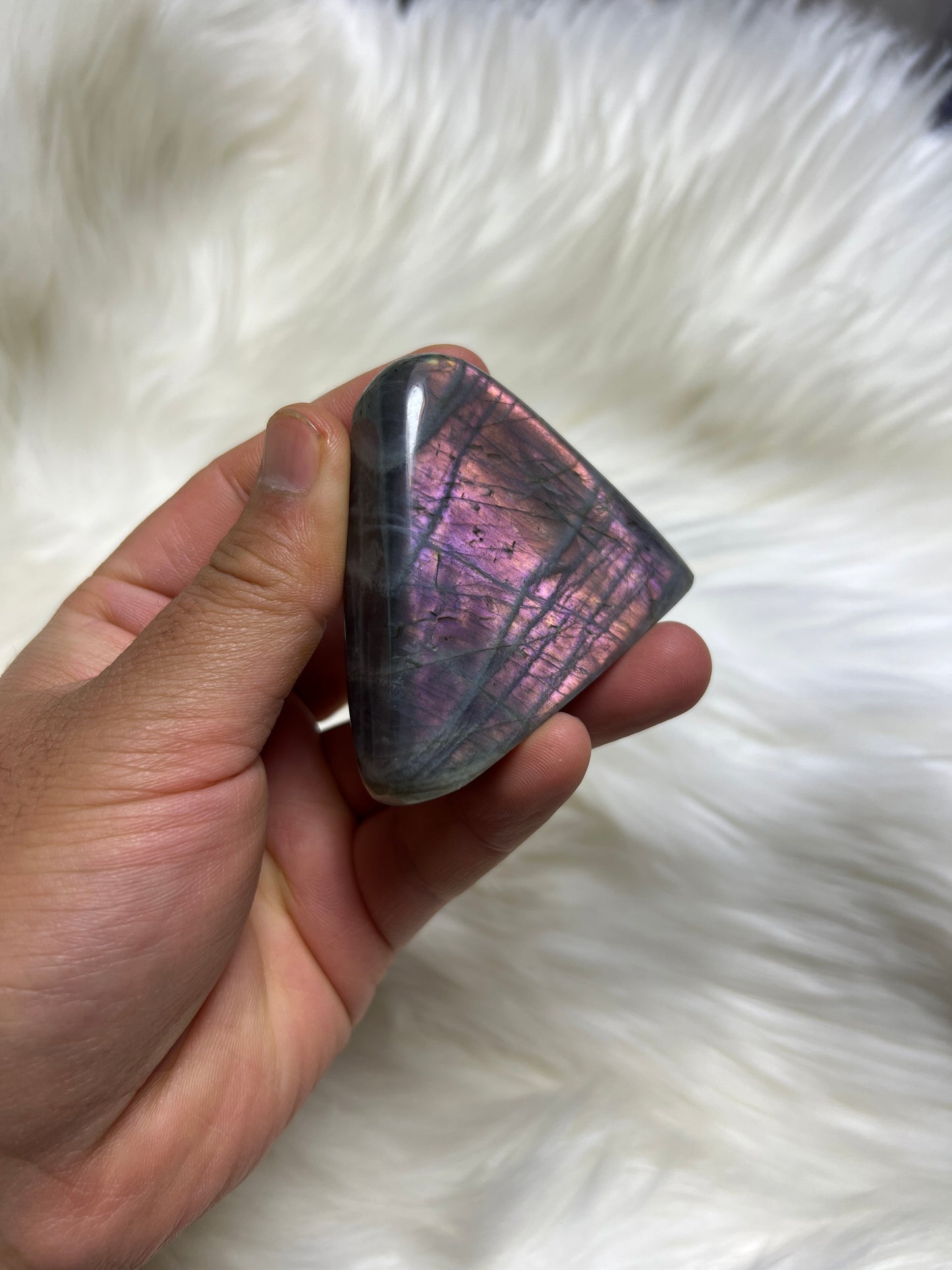 Purple labradorite freeform