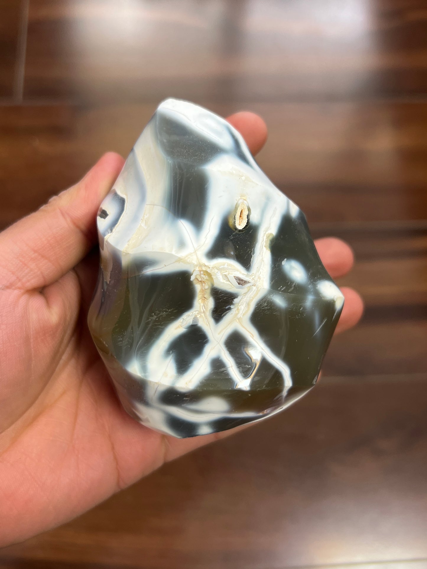 Orca agate flame