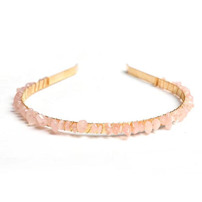 Natural crystal hair band