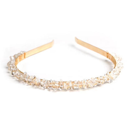 Natural crystal hair band