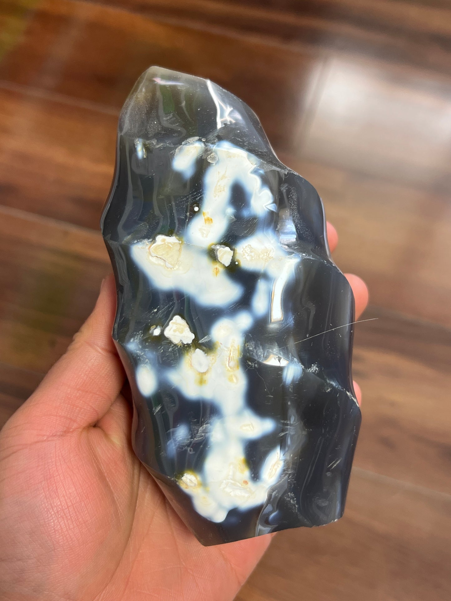 Orca agate flame