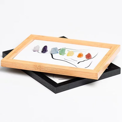 Yoga chakra crystal frame