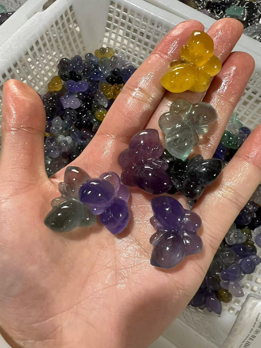 Fluorite carvings