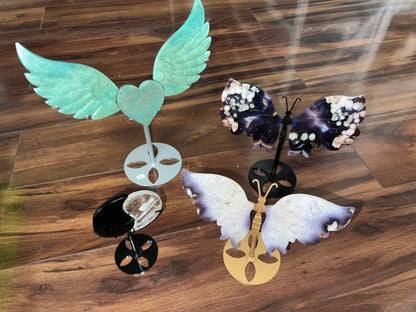 Crystal carvings and beads